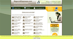 Desktop Screenshot of negocioempresas.com